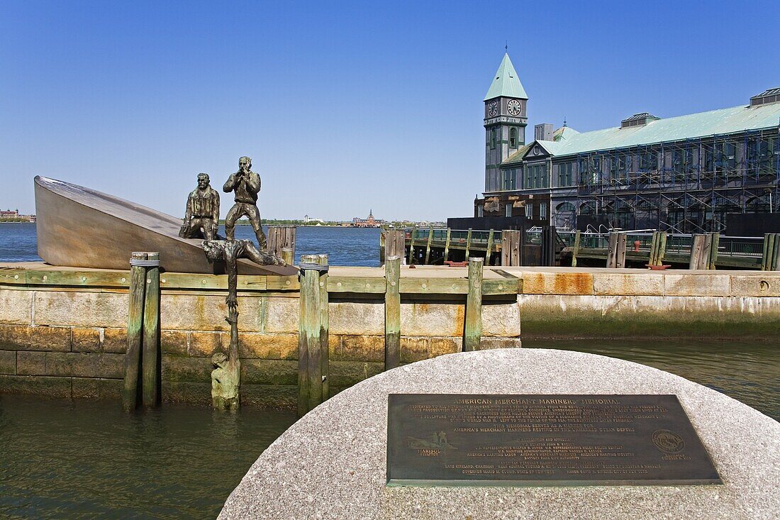 American Merchant Mariners Memorial in Battery Park, Lower Manhattan, New York City, New York, United States of America, North America