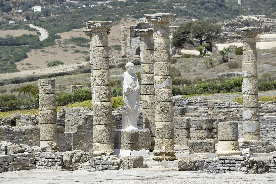 Ruins of Roman town of Baelo Claudia, Bolonia, Costa de la Luz, Cadiz Province, Andalucia (Andalusia), Spain, Europe