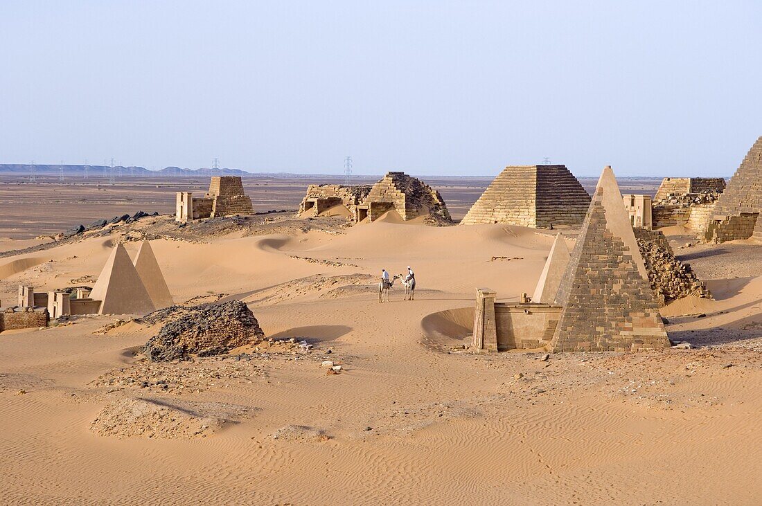 Pyramids of Meroe, Sudan, Africa