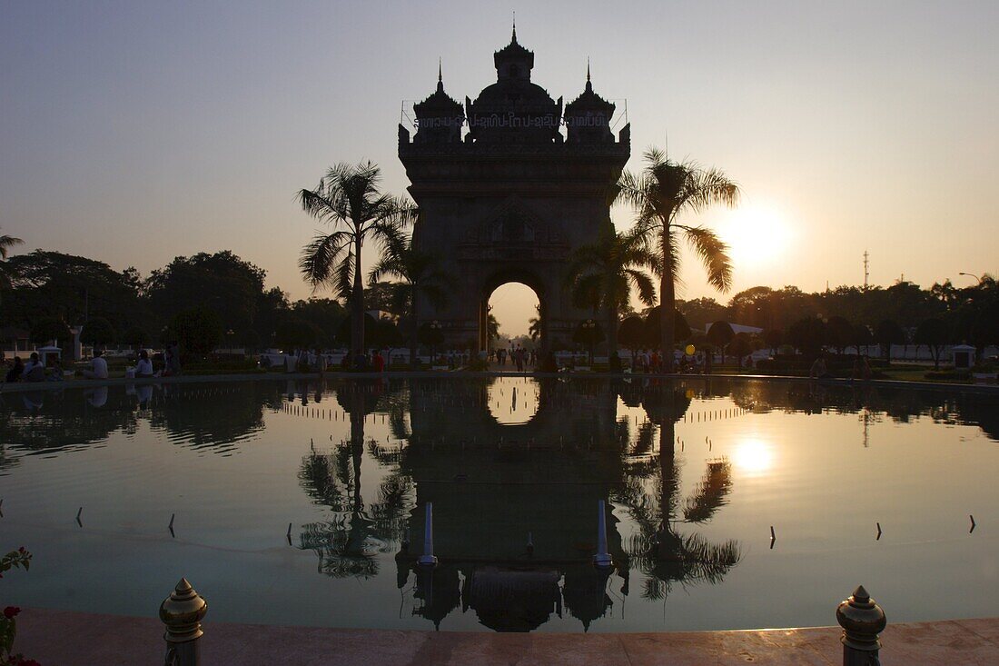 Patuxai monument, Vientiane, Laos, Indochina, Southeast Asia, Asia