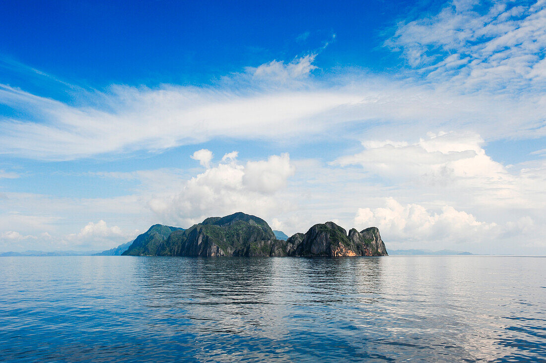 Insel Busuanga vom Meer aus gesehen, Busuanga, Palawan, Philippinen, Asien