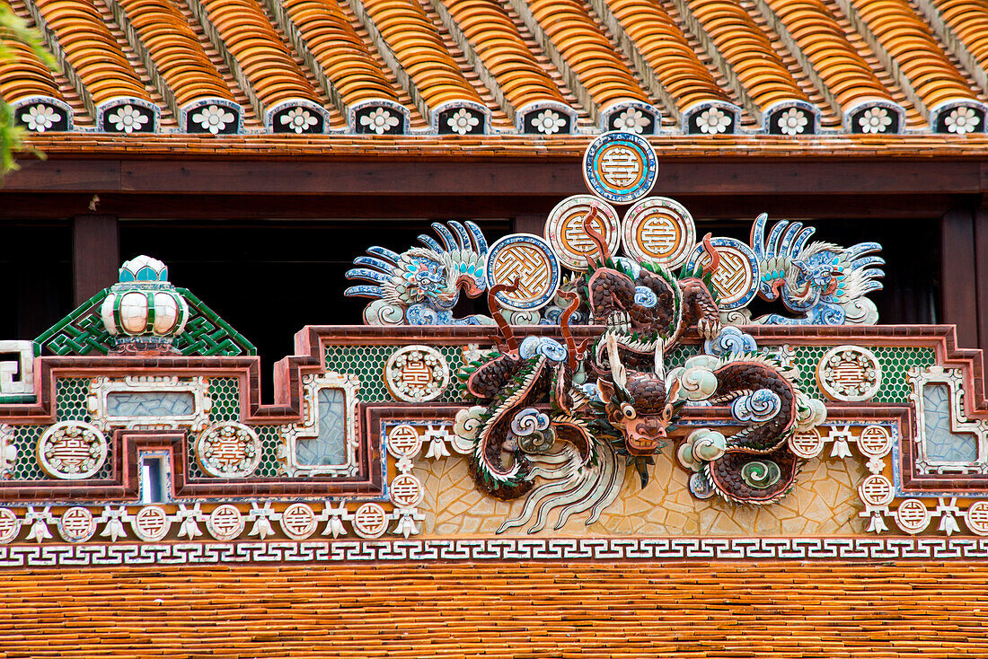 Fassade der Zitadelle in der Königsstadt Hue, Hue, Thua Thien-Hue, Vietnam, Asien