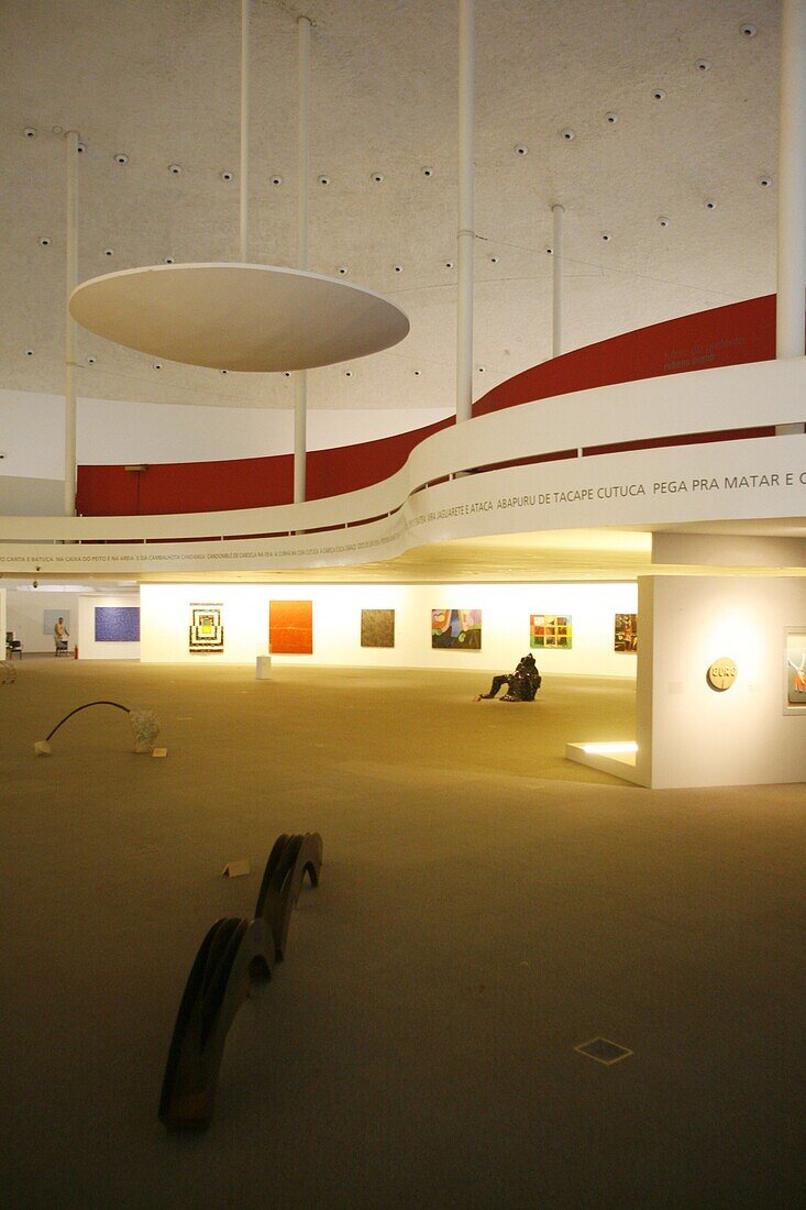 Museo Nacional (National Museum) designed by Oscar Niemeyer, Brasilia, UNESCO World Heritage Site, Brazil, South America