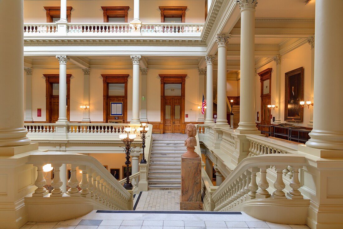 North Atrium in the Georgia State Capitol, Atlanta, Georgia, United States of America, North America