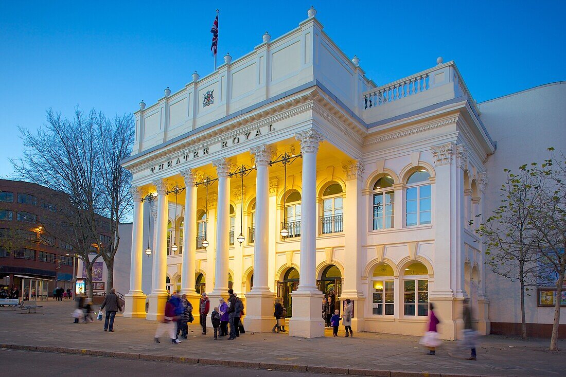 The Theatre Royal at Christmas, Nottingham, Nottinghamshire, England, United Kingdom, Europe