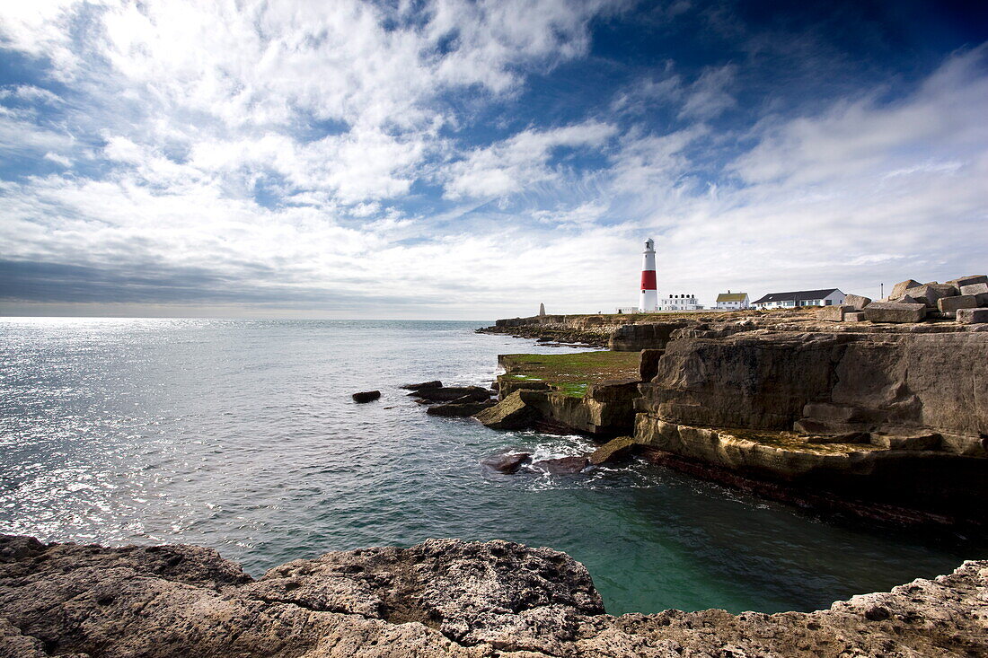 Portland Bill Lighthouse, Portland Bill, Isle of Portland, Dorset, England, United Kingdom, Europe