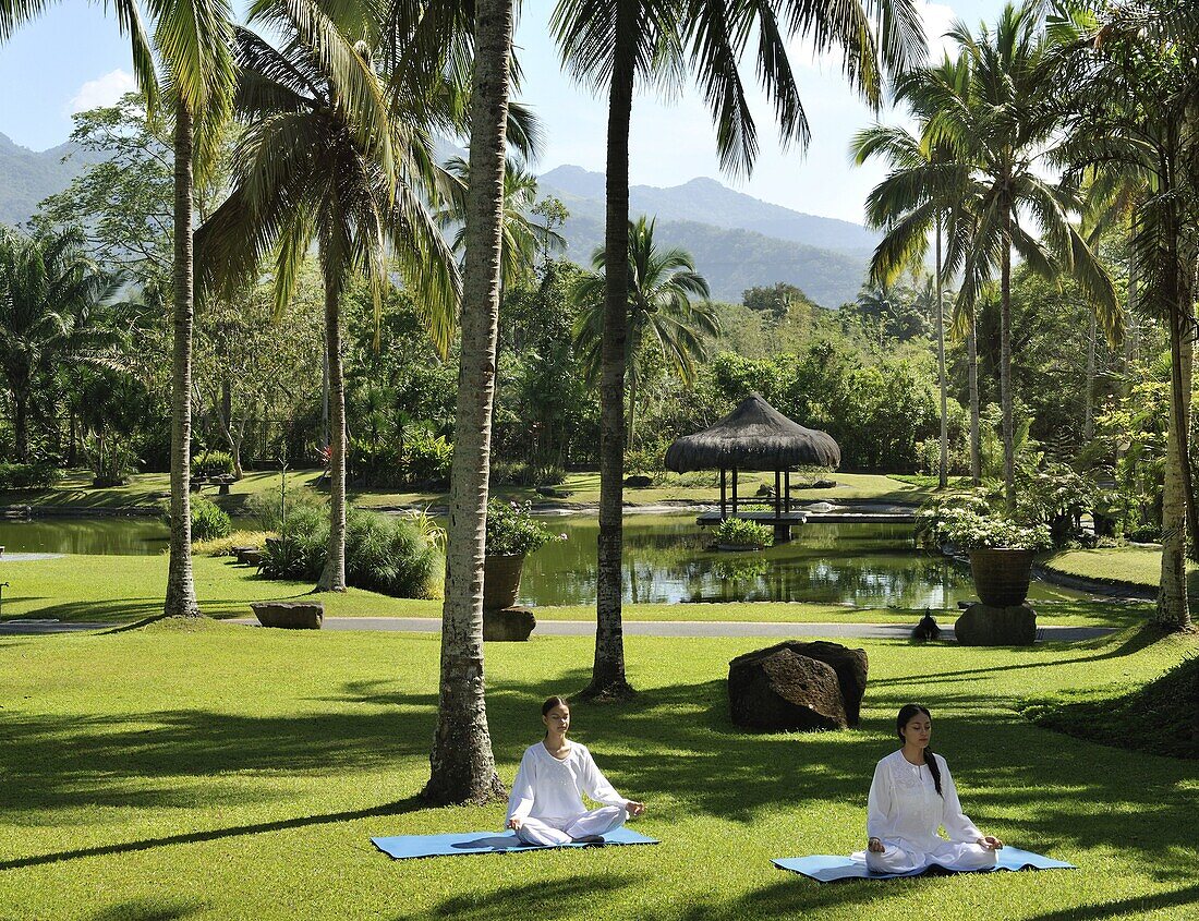 'Yoga at The Farm Health and Spa Resort in Batangas, Philippines, Southeast Asia, Asia'10;'