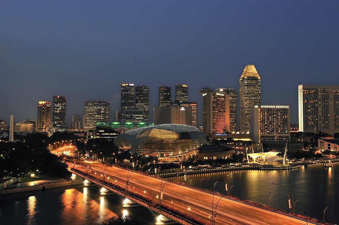 View of Esplanade, Singapore, Southeast Asia, Asia