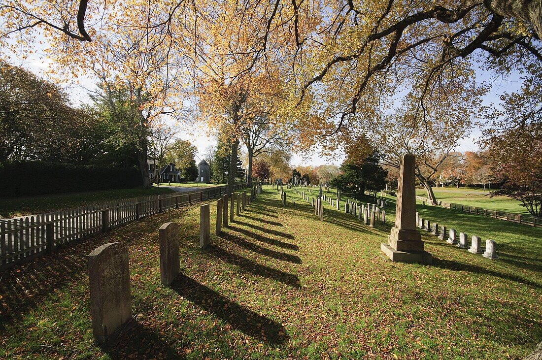Cemetery, East Hampton, The Hamptons, Long Island, New York State, United States of America, North America