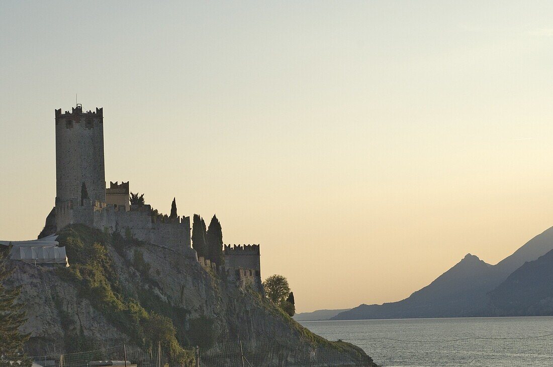 Scaligero Castle, Malcesina (Malcesine), Lake Garda, Veneto, Italian Lakes, Italy, Europe