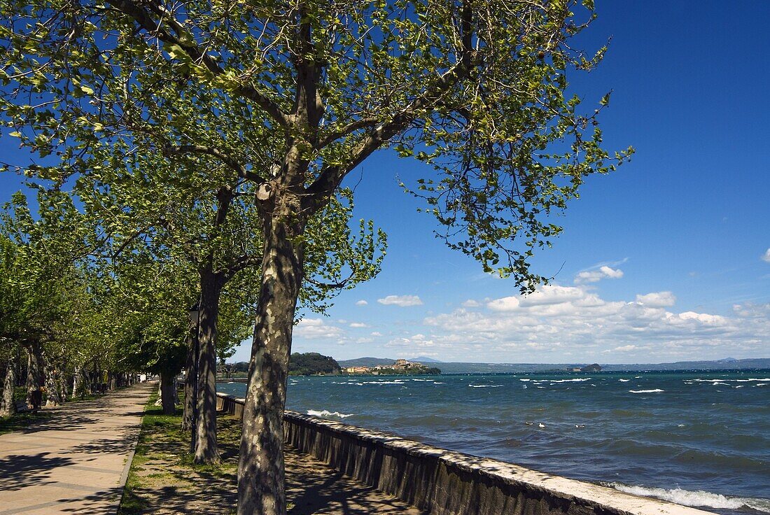 Lake of Bolsena, Marta, Viterbo, Lazio, Italy, Europe