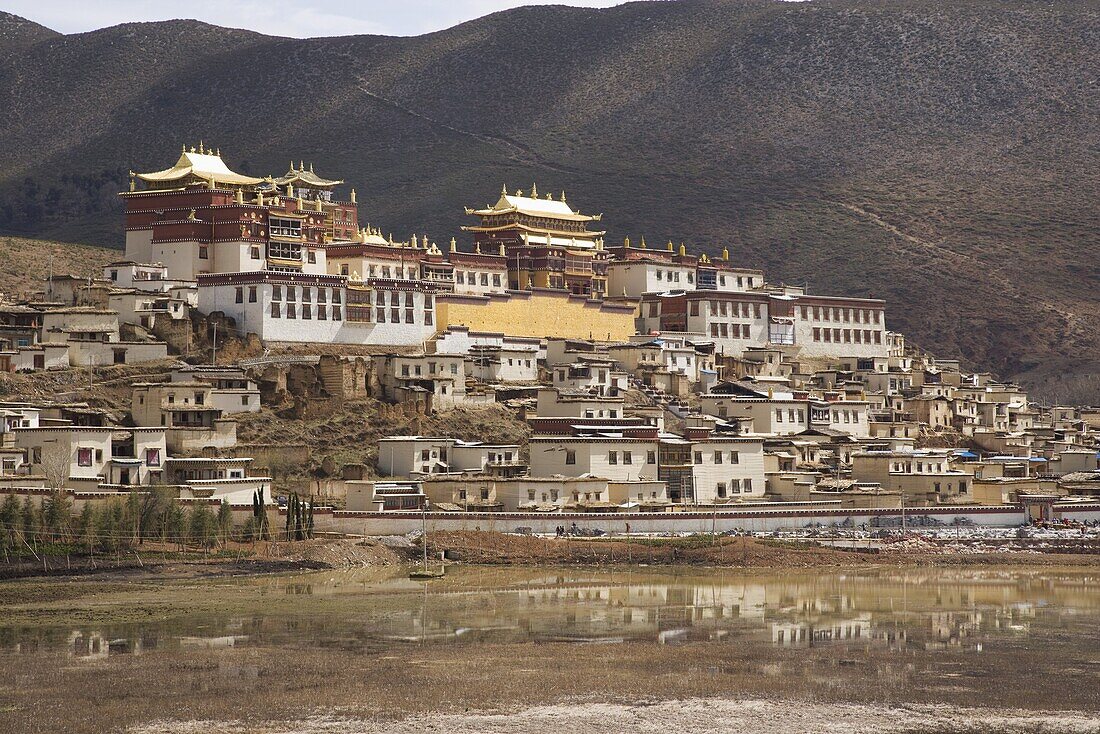 Ganden Sumsteling Gompa (Gandan Sumtseling)  (Songzanlin Si) Buddhist Monastery, Shangri-La, formerly Zhongdian, Shangri-La region, Yunnan Province, China, Asia