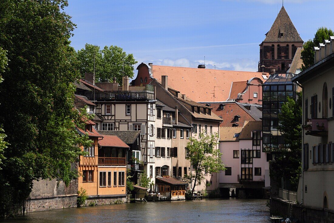 La Petite France Canal, Strasbourg, Alsace, France, Europe