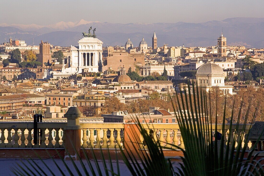 View from Gianicolo, Rome, Lazio, Italy, Europe