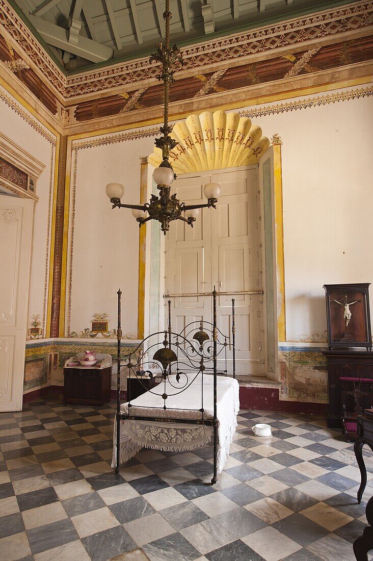 Interior of the Palacio Cantero, houses the Municipal History Museum, Trinidad, UNESCO World Heritage Site, Cuba, West Indies, Caribbean, Central America