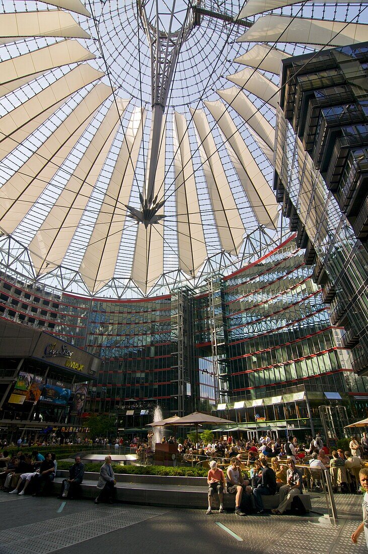The Sony center, Potsdamer Platz, Berlin, Germany, Europe