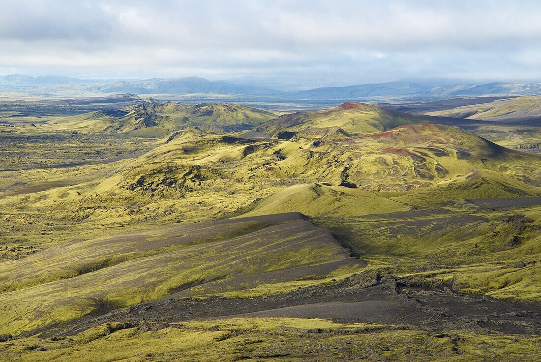 Laki Volcano, volcanic area of Lakagigar, Iceland, Polar Regions