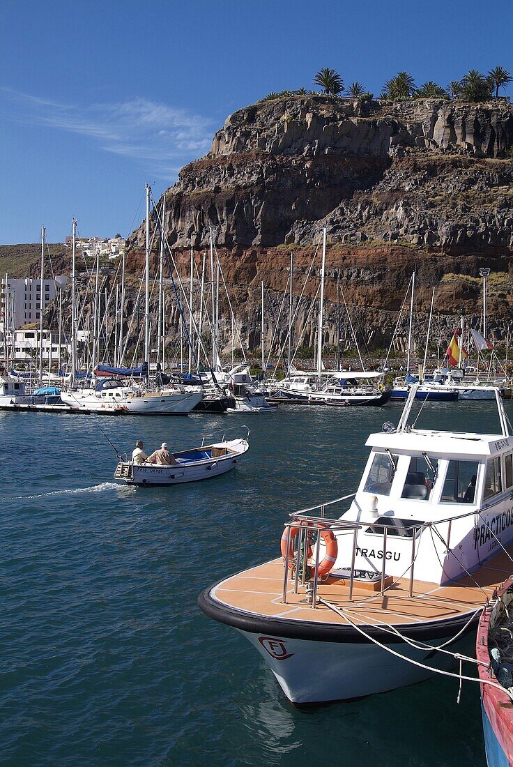Harbour of San Sebastian de la Gomera, Gomera, Canary Islands, Spain, Atlantic, Europe