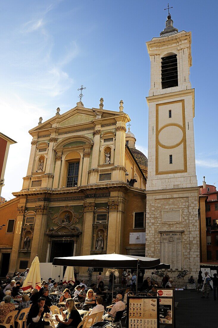 St. Reparate Cathedral, Place Rosseti, Old Town, Nice, Alpes Maritimes, Provence, Cote d'Azur, French Riviera, France, Europe