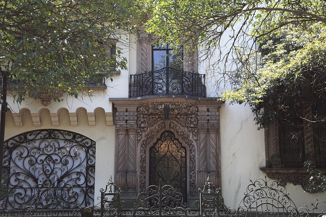 Colonial architecture, Polanco, upscale neighborhood, Mexico City, Mexico, North America