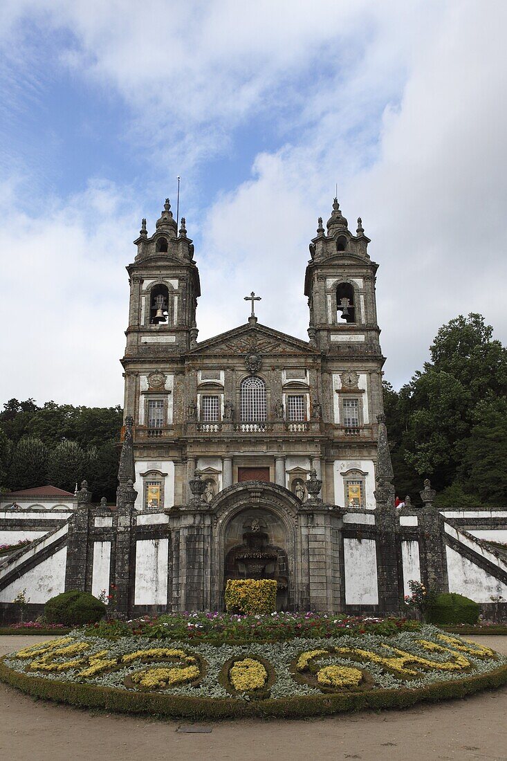 Bom Jesus do Monte Sanctuary Church, a Baroque place of worship, Braga, Minho, Portugal, Europe