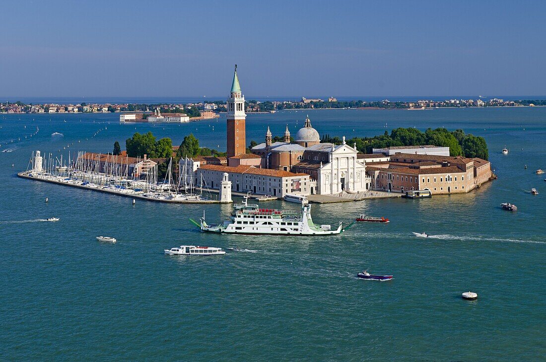 San Giorgio Maggiore Church across Canale di San Marco, Venice, UNESCO World Heritage Site, Veneto, Italy, Europe