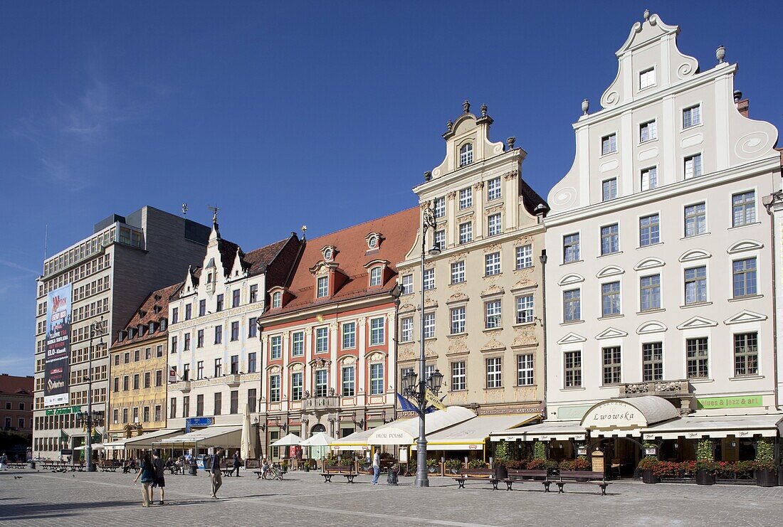 Market Square, Old Town, Wroclaw, Silesia, Poland, Europe