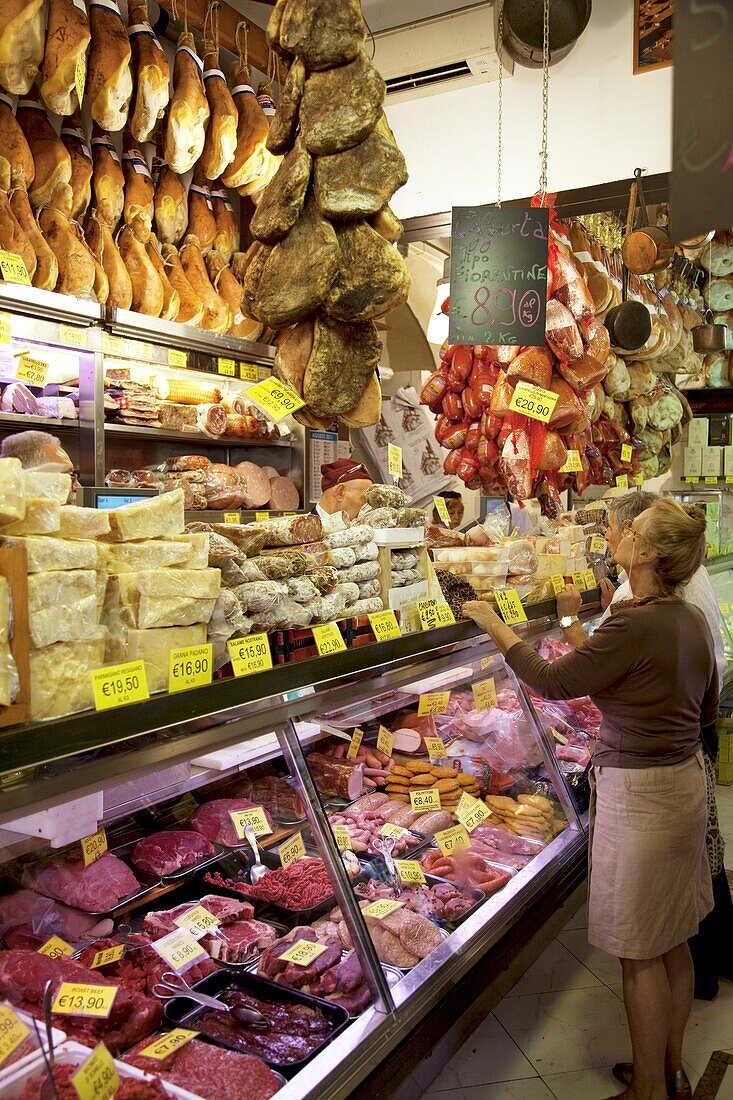 Butchers Shop, Bologna, Emilia Romagna, Italy, Europe
