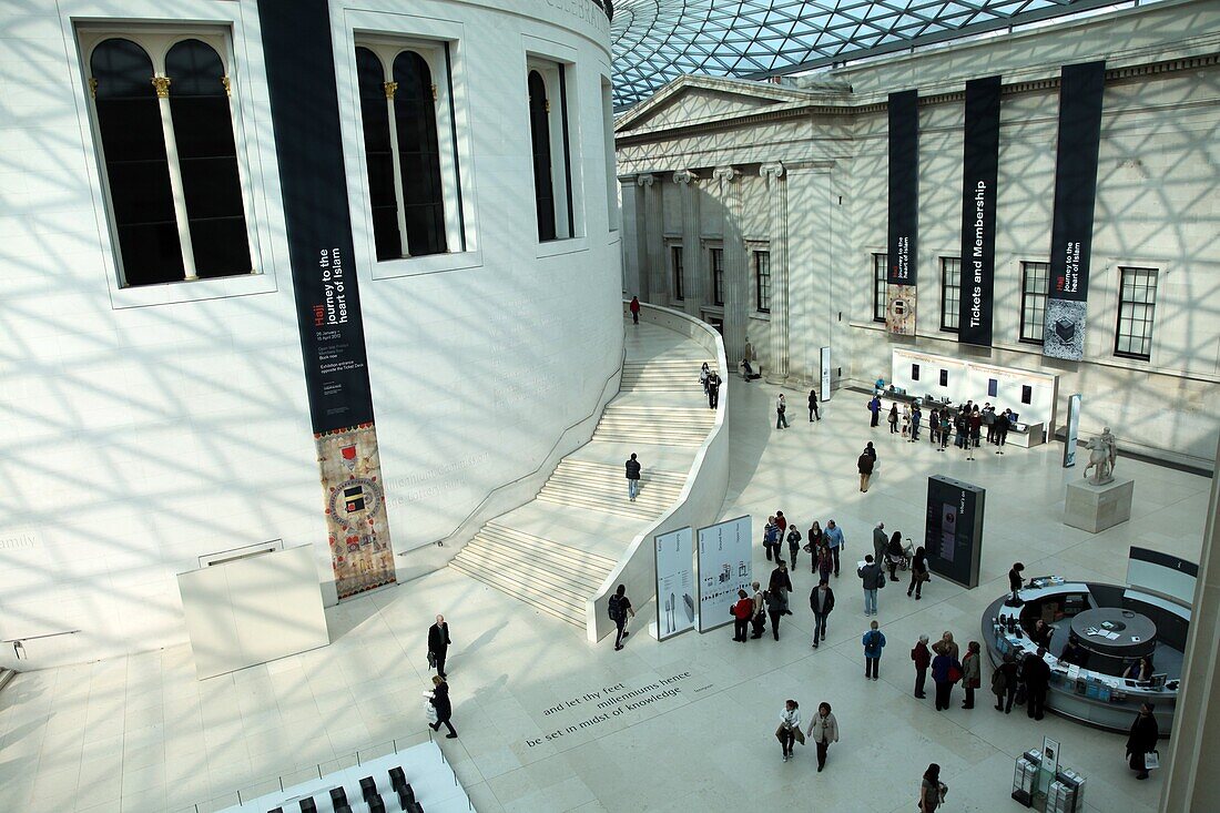 Entrance foyer, British Museum, London, England, United Kingdom, Europe