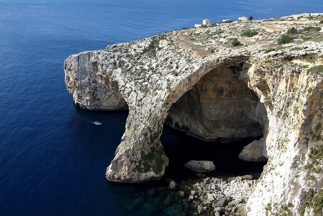 Blue Grotto near Zurrieq, Malta, Mediterranean, Europe