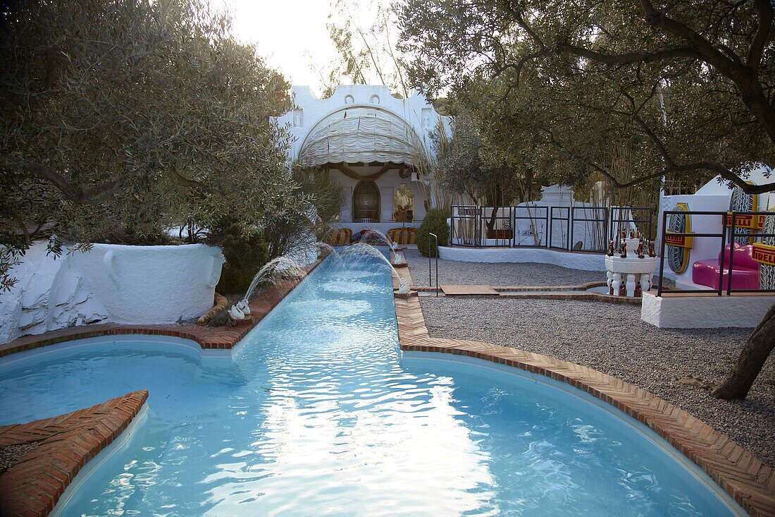 Pool Garden, Museum House of Salvador Dali, Port Lligat, Catalonia, Costa Brava, Spain, Europe