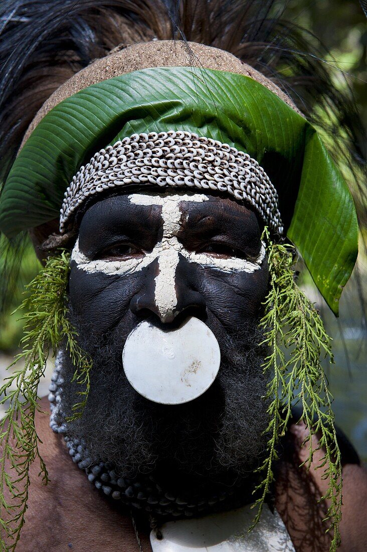 Tribal chief, Pajo, Mount Hagen, Highlands, Papua New Guinea, Pacific