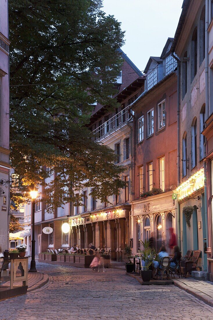 Street scene, Riga, Latvia, Baltic States, Europe