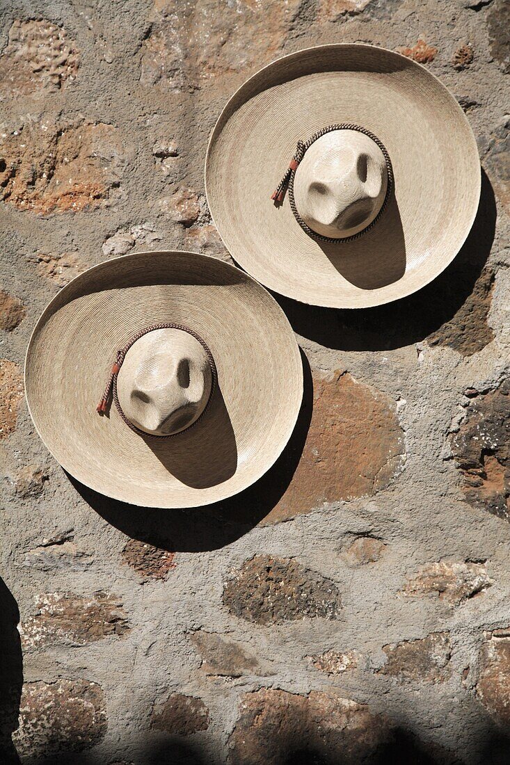 'Cowboy Hats, Patzcuaro, Michoacan State, Mexico, North America'10;'