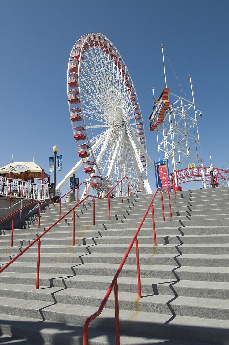 Ferris Wheel at Navy Pier, Chicago, Illinois, United States of America, North America