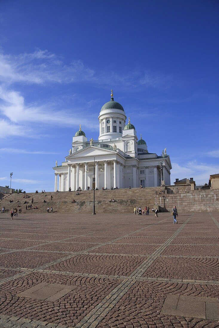 Lutheran Cathedral in Senate Square, Helsinki, Finland, Scandinavia, Europe
