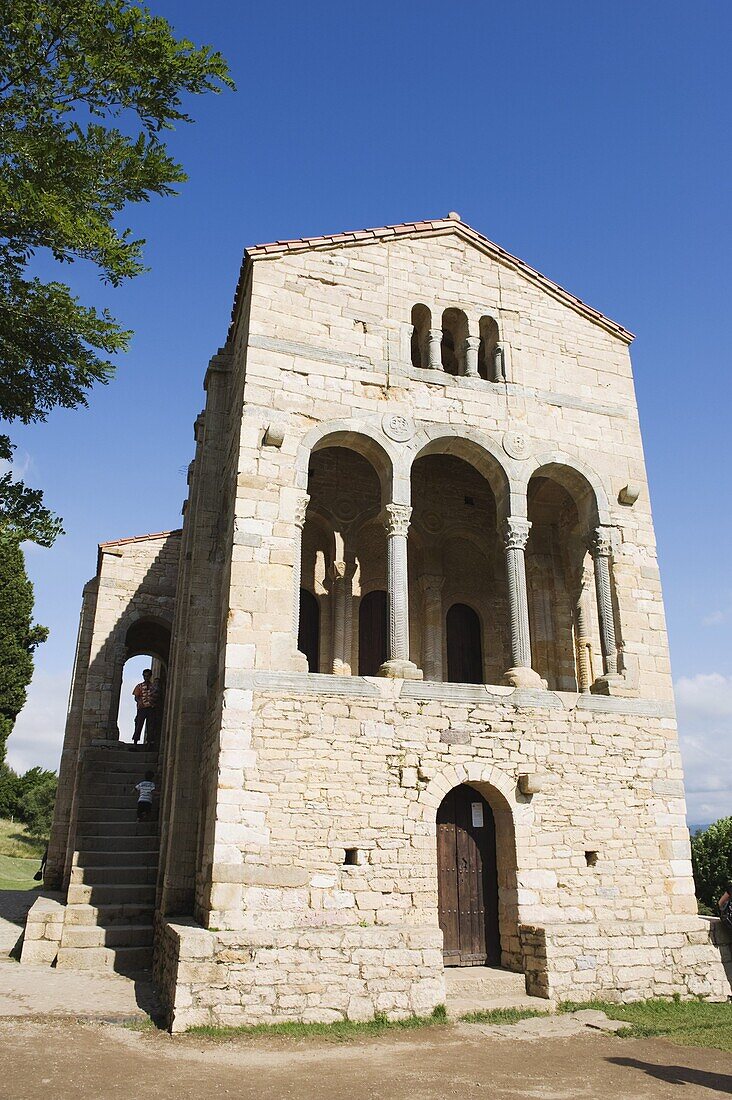 Santa Maria de Naranco, 9th century pre-romanesque style, UNESCO World Heritage Site, Oviedo, Asturias, Spain, Europe