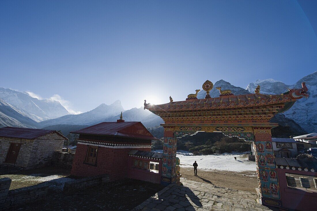 Tengboche Monastery, Tengboche, Solu Khumbu Everest Region, Sagarmatha National Park, Himalayas, Nepal, Asia