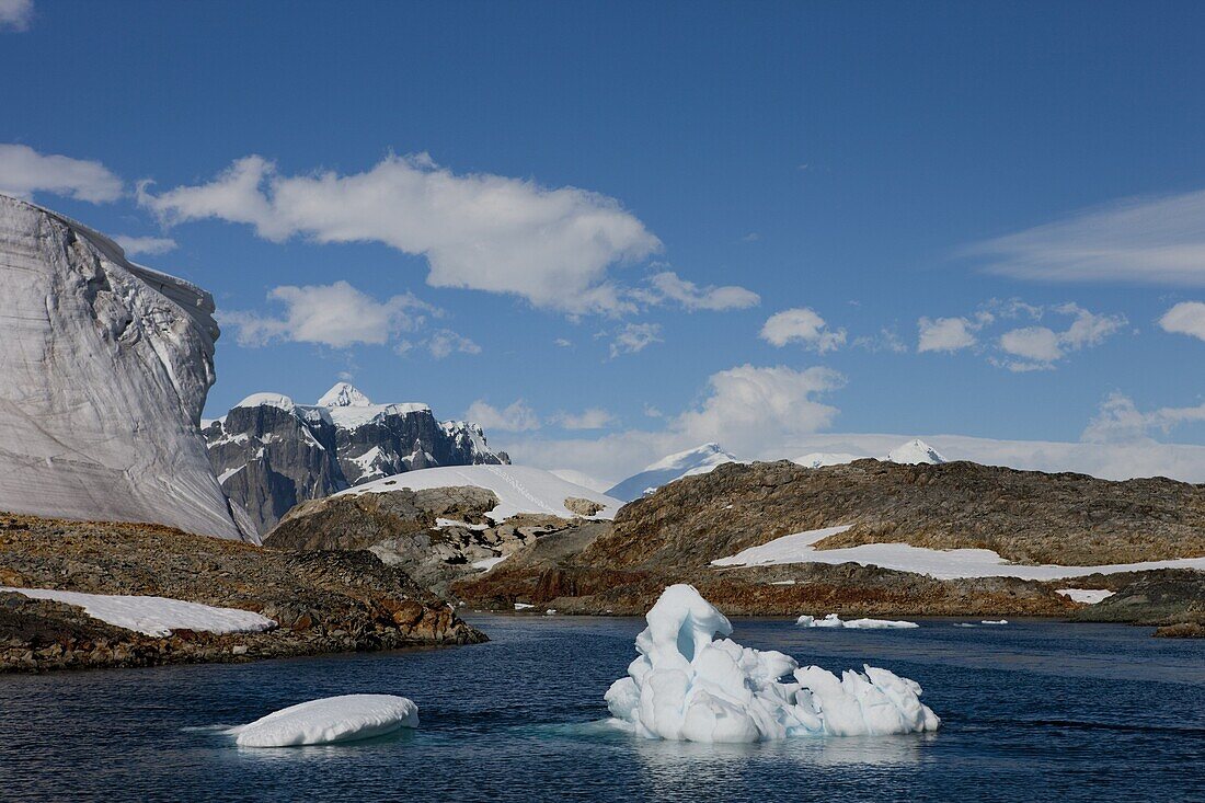 Glacier near Vernadsky Research Station, Antarctic Penisula, Antarctica, Polar Regions