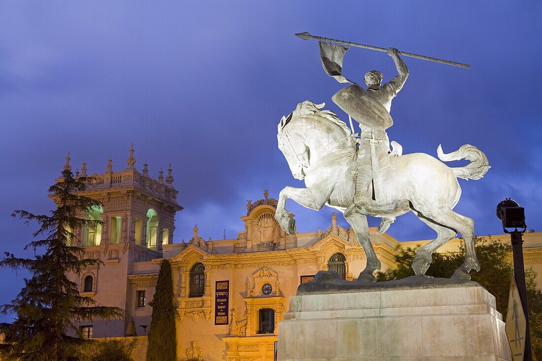 El Cid Statue and House of Hospitality in Balboa Park, San Diego, California, United States of America, North America