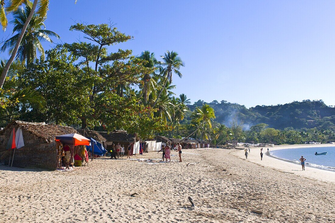 The beautiful beach of Andilana, Nosy Be, Madagascar, Indian Ocean, Africa