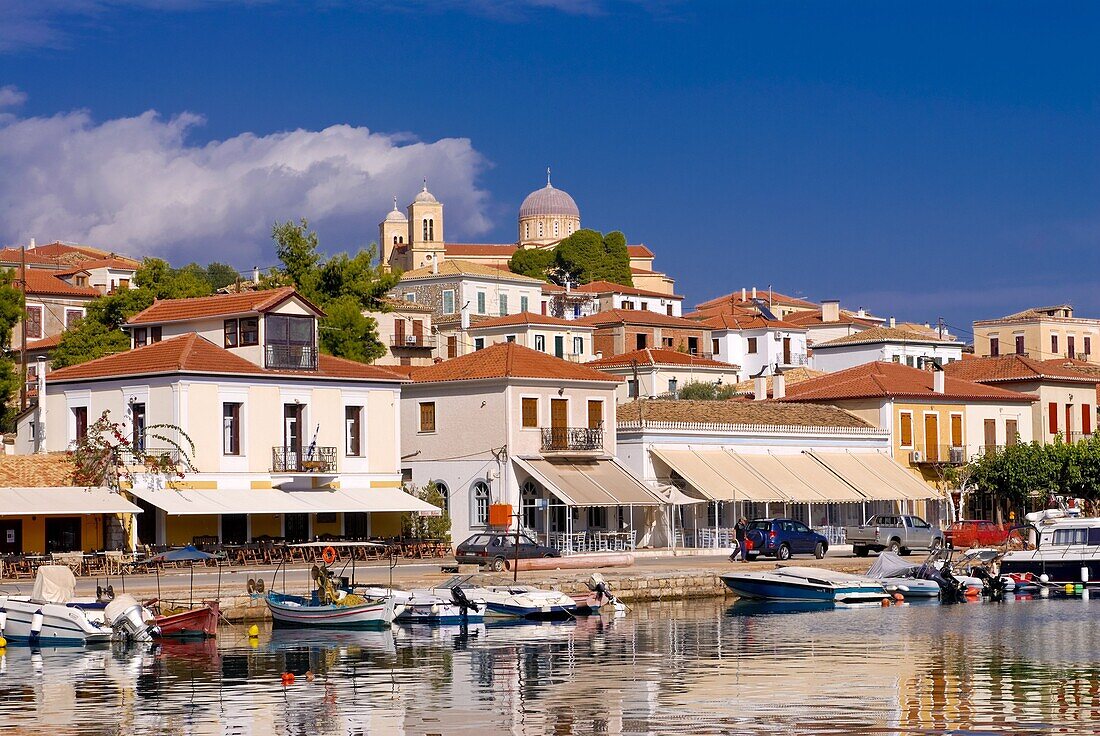 The harbor of Galaxidi, Greece, Europe