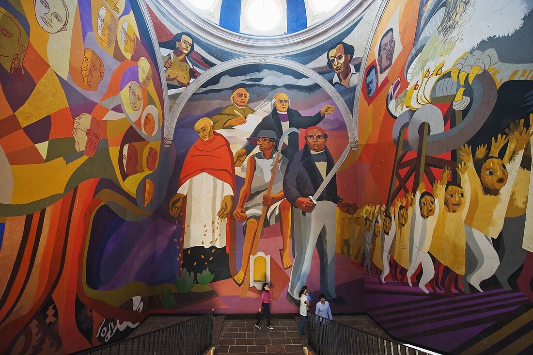 Murals at Palacio Clavijero, Morelia, Michoacan state, Mexico, North America