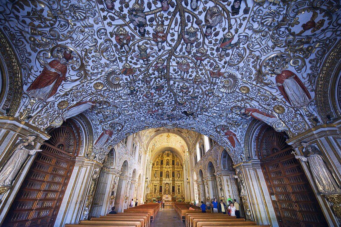 Interior of Santo Domingo church, Oaxaca, Oaxaca state, Mexico, North America