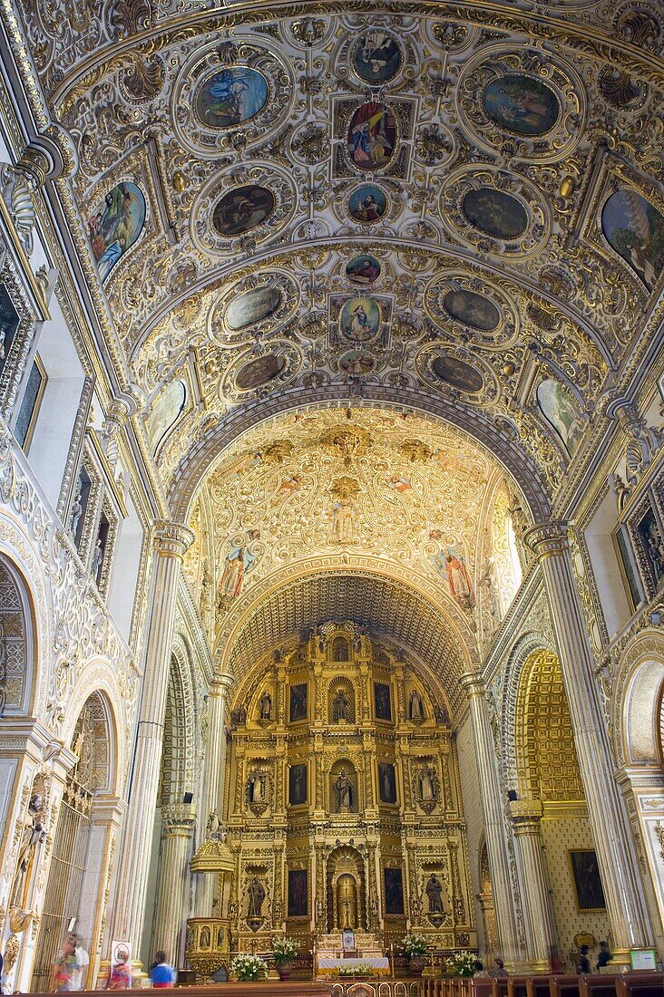 Interior of Santo Domingo church, Oaxaca, Oaxaca state, Mexico, North America