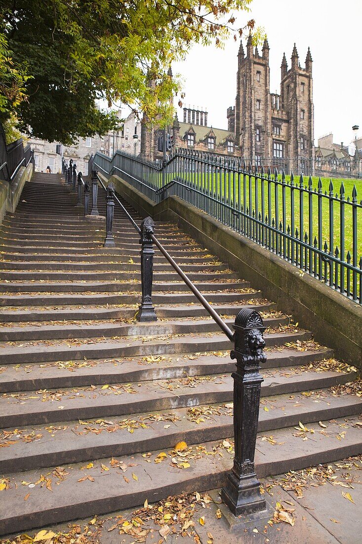 Playfair Steps, Edinburgh, Lothian, Scotland, United Kingdom, Europe