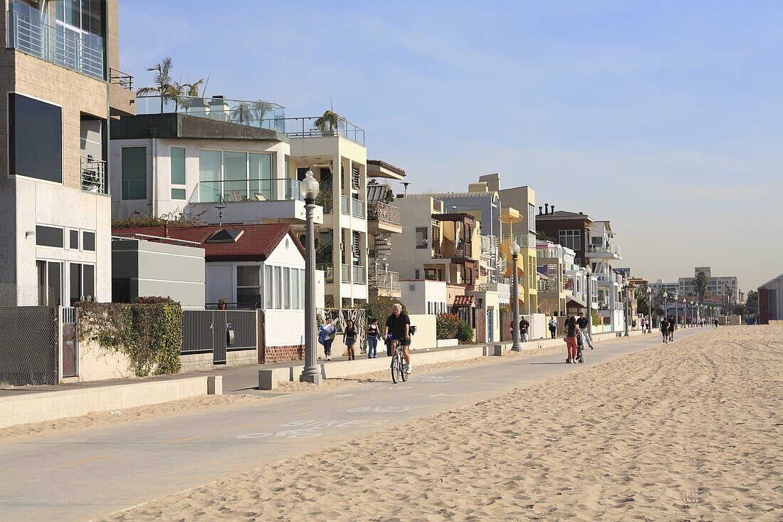 Santa Monica, Beach Houses, Promenade, Los Angeles, California, United States of America, North America