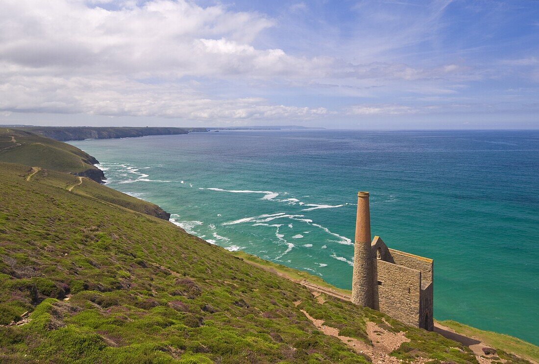 Wheal Coates, abandoned disused Cornish tin mine, near St. Agnes, North Cornwall, England, United Kingdom, Europe