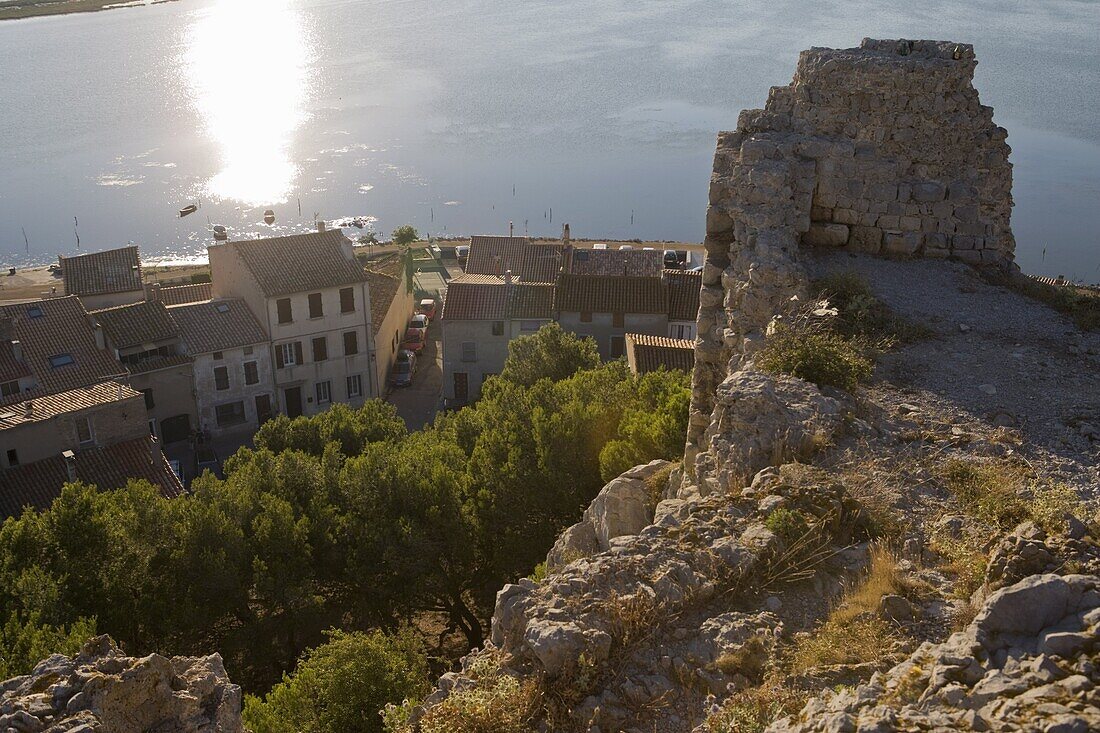 Barbarossa tower, Gruissan, Golfe du Lion, Aude, Languedoc-Roussillon, France, Europe