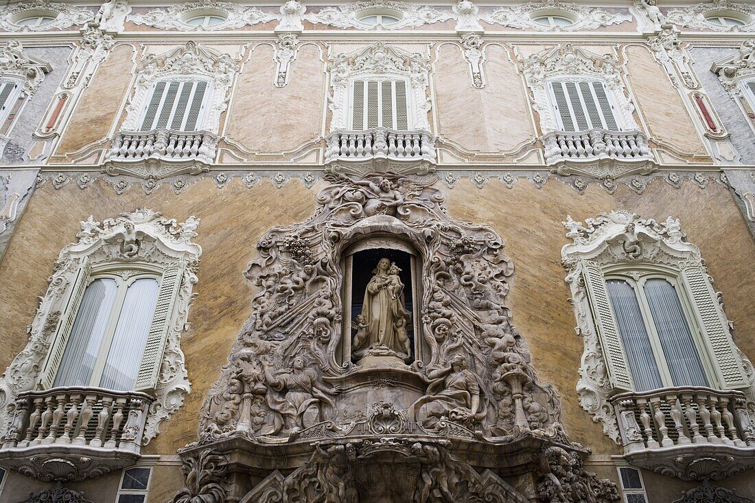 facade, Baroque, Museo Nacional de Ceramica Gonzalez Marti, National Ceramics Museum, tower, Valencia, Costa del Azahar, Spain, Europe